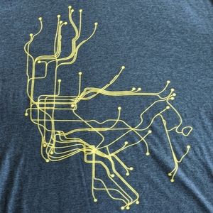NYC Subway line art T-shirt
